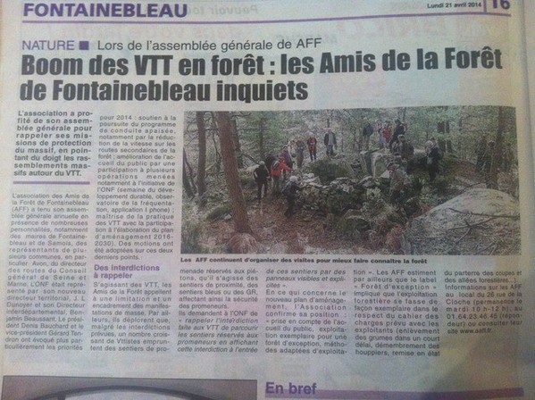 Article de presse du journal "La République"