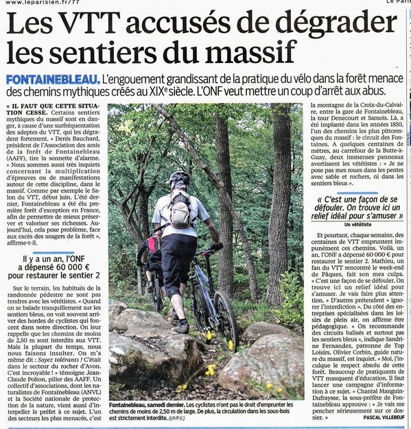 Article "Le Parisien"